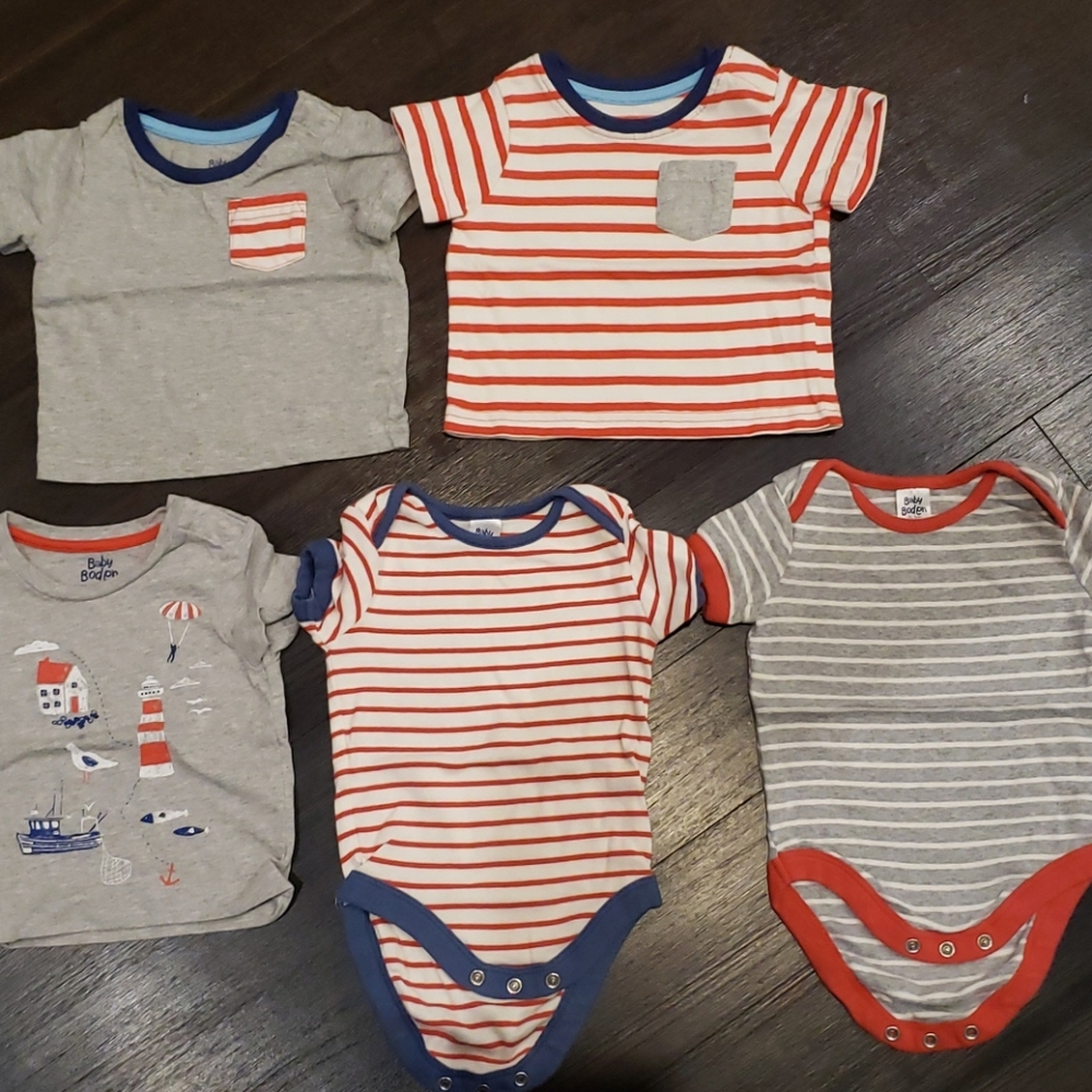EUC Baby Boden 0-3 Months Tees and Onesies